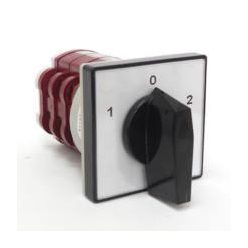   Ipari forgókapcsoló beépíthető 4P 25A IP40  1-0-2 állású választókapcsoló