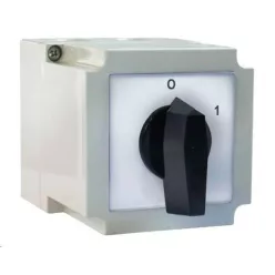 Tokozott Ipari forgókapcsoló  4P 63A IP55  0-1 állás