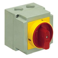 Tokozott Ipari forgókapcsoló lakatolható 3P 80A IP55