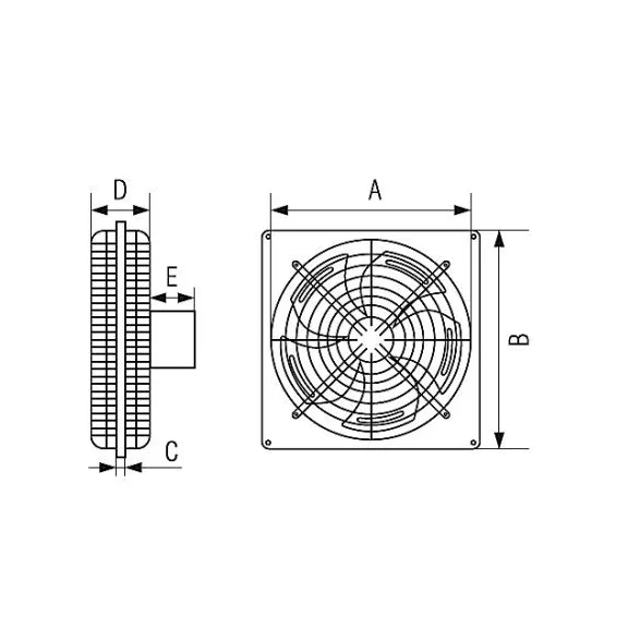 Ipari elszívó ventilátor PAS-200