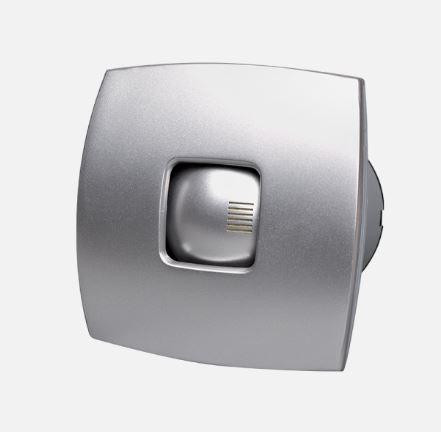 Ventilátor csendes kivitel, csőventilátor szeleppel ALS-V120 ezüst