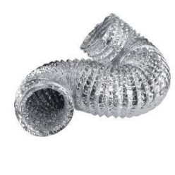   Tűzálló csatorna csőventilátorhoz, elszívóhoz 1,5 m/100mm