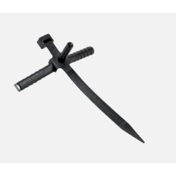 Fali csatlakozó kábelkötegelővel fekete 95x50