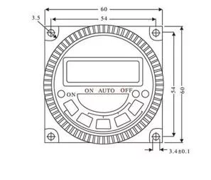 Programozható heti időzítő EL-PWT-1