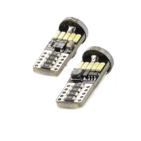 Autós LED - CAN127 - T10 (W5W) - 150 lm - can-bus - SMD 3W - 2 db / bliszter
