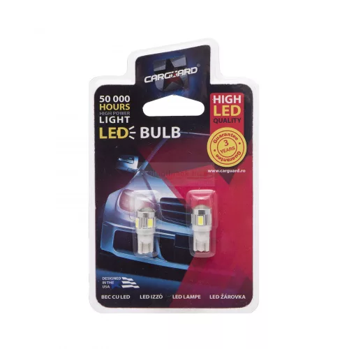 LED izzó T10 5CREE chip