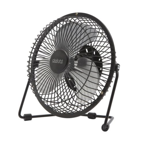 USB Mini asztali ventilátor fekete