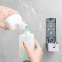   Szappanadagoló - kézzel működtethető - 350 ml - fali - fehér
