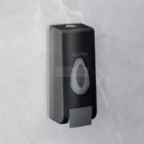   Szappanadagoló - kézzel működtethető - 350 ml - fali - fekete