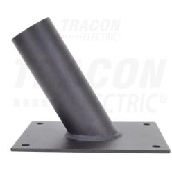 Fali tartó 60-as utcai lámpatestekhez 45° fekete