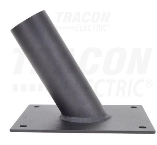 Fali tartó 60-as utcai lámpatestekhez 45° fekete