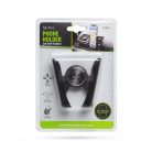 Telefontartó - szellőzőrácsra rögzíthető - fekete