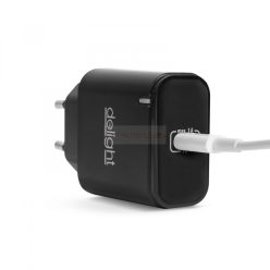 Adapter - Type-C - gyorstöltő, PD20W - fekete