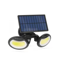  Mozgásérzékelős napelemes reflektor - forgatható fejjel - 2 COB LED