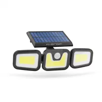   Mozgásérzékelős napelemes reflektor - karos, forgatható - 3 COB LED