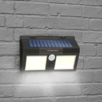 Mozgásérzékelős napelemes reflektor - fali - COB LED