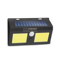 Mozgásérzékelős napelemes reflektor - fali - COB LED