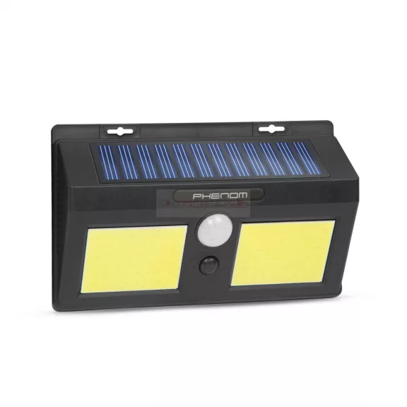 Mozgásérzékelős napelemes reflektor - fali - COB LED