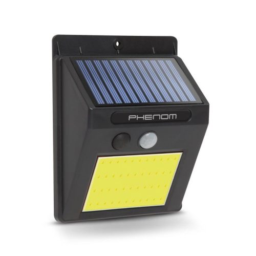 Mozgásérzékelős napelemes reflektor - fali - COB LED