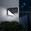 Mozgásérzékelős napelemes reflektor - fali - 136 LED