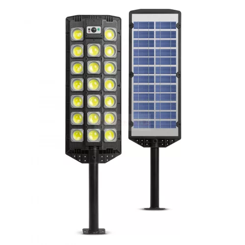 Szolár fali reflektor - 520 SMD LED - 3000 lm - 20W - 4500 mAh - IP65