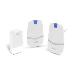   Digitális elem- és vezeték nélküli csengő fehér - Kinetic Két vevőegységgel