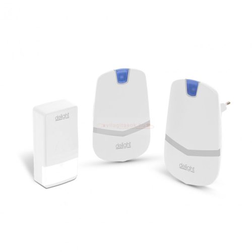 Digitális elem- és vezeték nélküli csengő fehér - Kinetic Két vevőegységgel