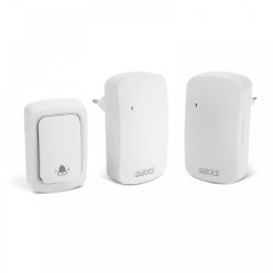   Digitális elem- és vezeték nélküli csengő - Kinetic Két vevőegységgel fehér