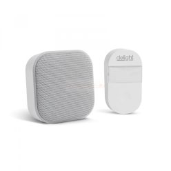   2 az 1-ben vezetéknélküli csengő és éjjelifény - Kinetic - fehér