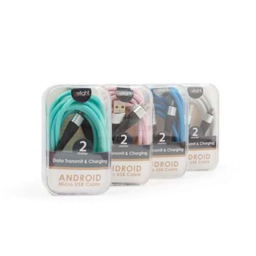 Adatkábel - microUSB - 2m