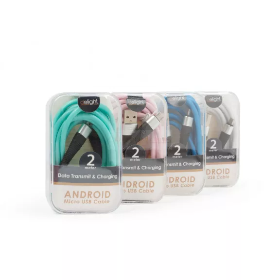 Adatkábel - microUSB - 2m