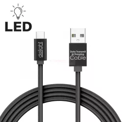 Adatkábel - USB Type-C - 1m fekete