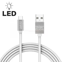 Adatkábel - USB Type-C - 1m fehér