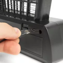 Asztali UV rovarcsapda - akkumulátoros és USB-s, fekete