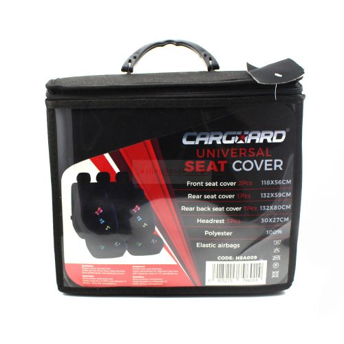 Autós üléshuzat szett - pillangós / fekete - 9 db-os - HSA009