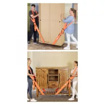   Bútorszállító heveder hátpánttal, csuklópánttal - 2800 x 45 x 1,2 mm - 2 személy részére
