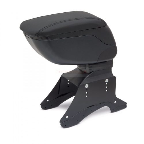 Univerzális autós könyöklő tárolórekesszel - fekete