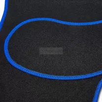   Univerzális textil autószőnyeg szett - 64 x 44 cm / 44 x 29 cm - fekete, kék