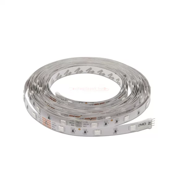 RGB Led szalag szett vezérlővel tápegységgel beltéri dekor 30led/m 7,2W/m