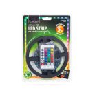 RGB Led szalag szett vezérlővel tápegységgel beltéri dekor 30led/m 7,2W/m