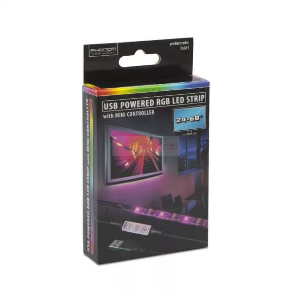 USB-s RGB Led szalag szett TV háttérvilágítás - 24-60"