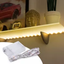 Led szalag meleg fehér-1 méter 3xAA elemes
