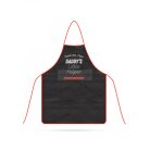 Grill kötény - gyerek méret - 44 x 60 cm - fekete