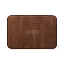   Fürdőszobai kilépőszőnyeg - "BATH" - barna - 60 x 40 cm
