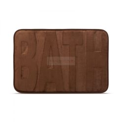   Fürdőszobai kilépőszőnyeg - "BATH" - barna - 60 x 40 cm