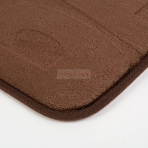 Fürdőszobai kilépőszőnyeg - "BATH" - barna - 60 x 40 cm