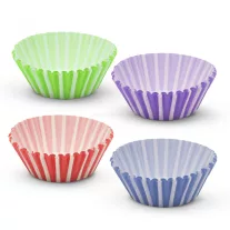 Muffin papír szett - csíkos - 100 db / csomag