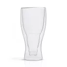 Duplafalú üvegpohár - sörös, üdítős - 350 ml