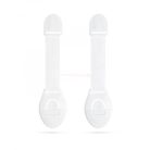 Biztonsági gyerekzár ajtóra - 21 cm - öntapadós - fehér - 2 db / csomag