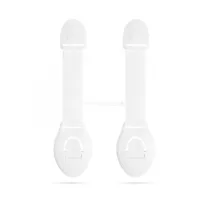   Biztonsági gyerekzár ajtóra - 21 cm - öntapadós - fehér - 2 db / csomag